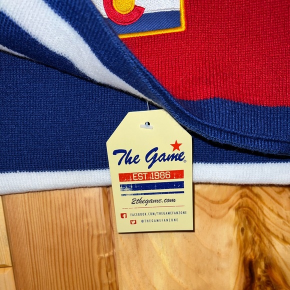 New The Game COLORADO State Flag Soccer Football Hockey Lacrosse Knit Scarf NWT - Picture 6 of 8